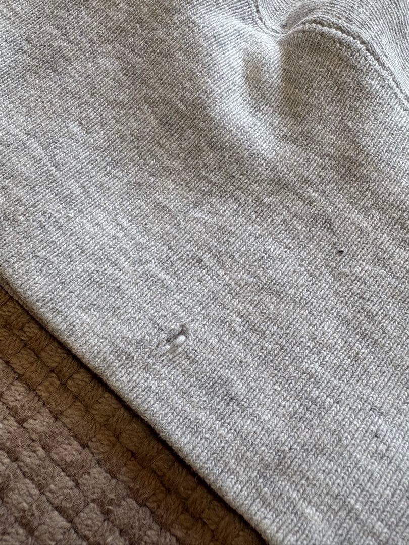 【希少！染み込み3段】￼ 90s リバースウィーブ 刺繍タグ カレッジ L