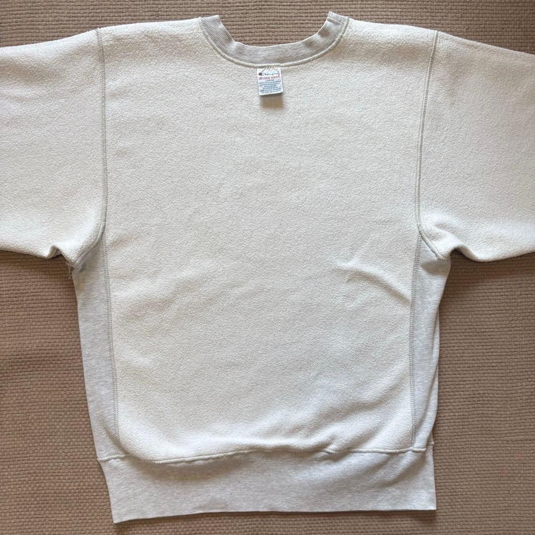 【希少！染み込み3段】￼ 90s リバースウィーブ 刺繍タグ カレッジ L