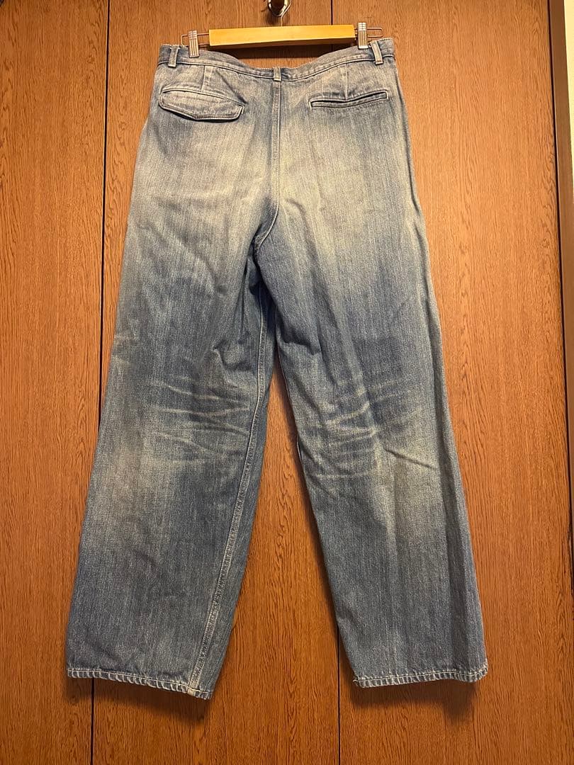 パンツ Graphpaper Selvage Denim Two TuckPants2