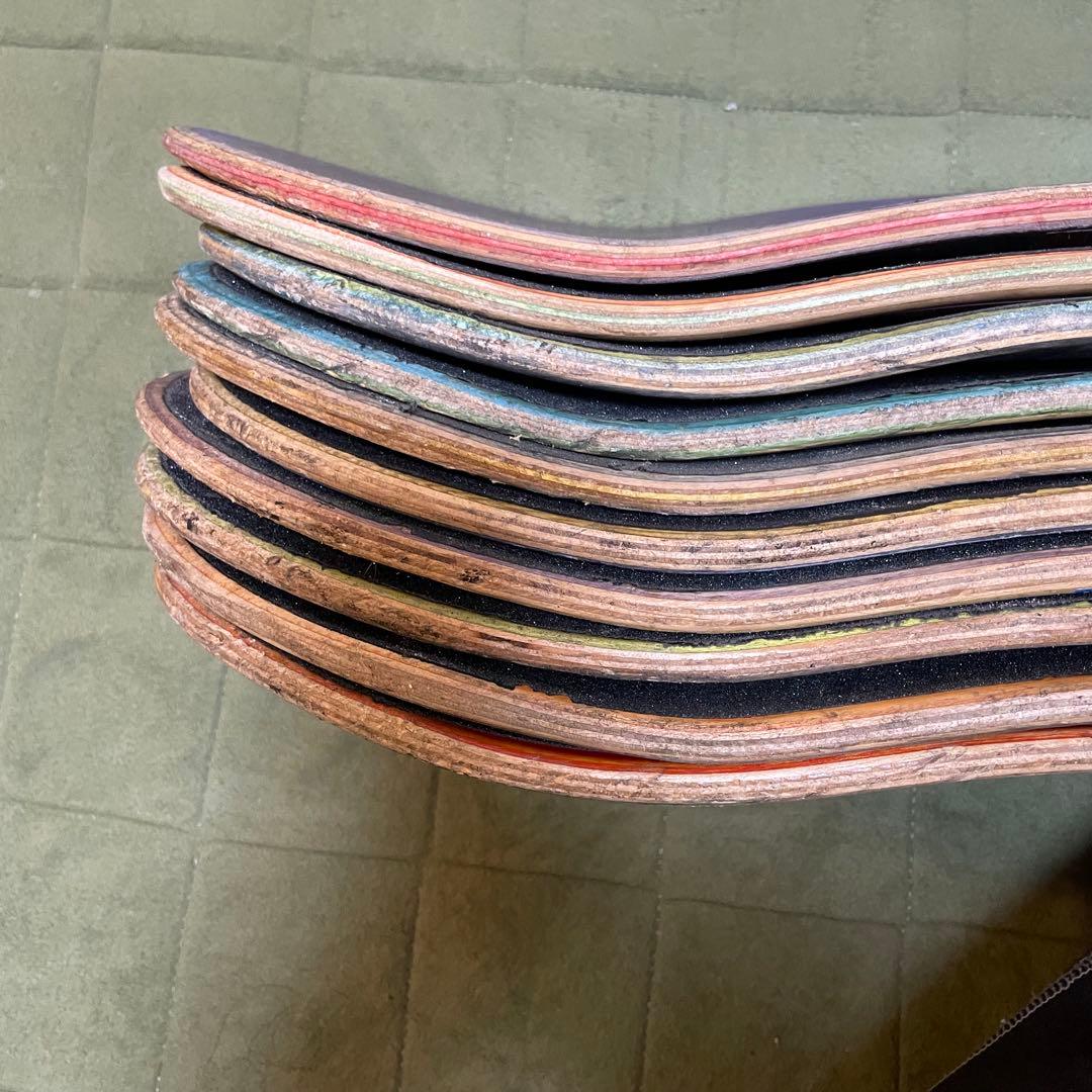 廃デッキ　スケボーデッキ　DIY まとめ売り　スケートボードデッキ　20枚