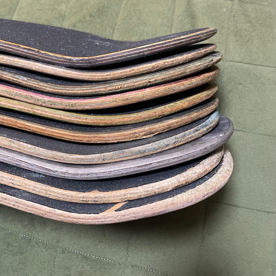 廃デッキ　スケボーデッキ　DIY まとめ売り　スケートボードデッキ　20枚