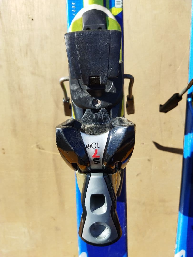 SALOMON サロモン スキー板 青 ブルー色 pilot ビンディング付き