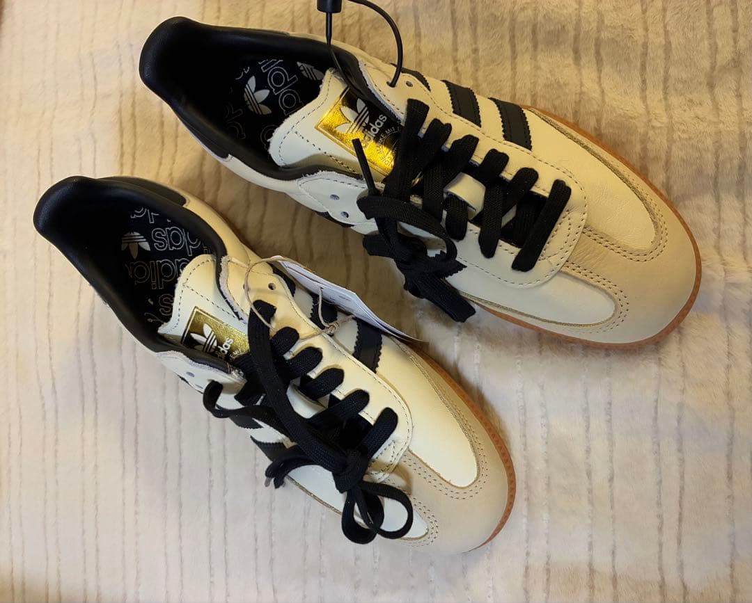 新品☆24.5 adidas SAMBA OG クリームホワイト アディダス