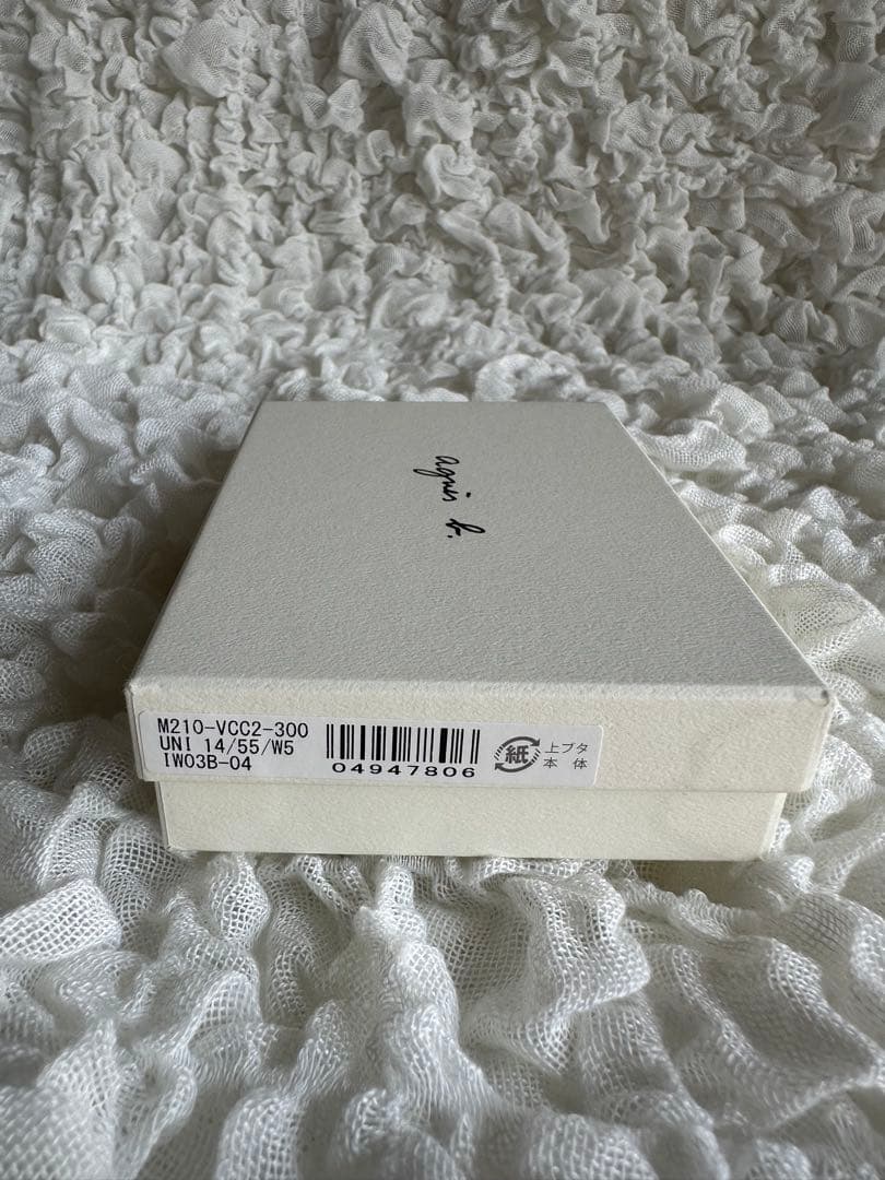 【超美品✨新品未使用✨保証書付】アニエスベー キーケース アイボリー ベージュ