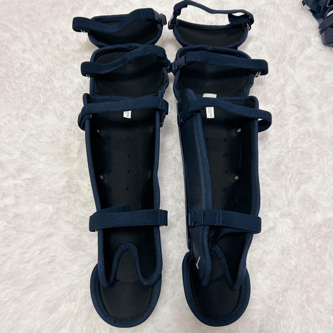 【美品】Mizuno キャッチャー 防具セット Lサイズ ネイビー