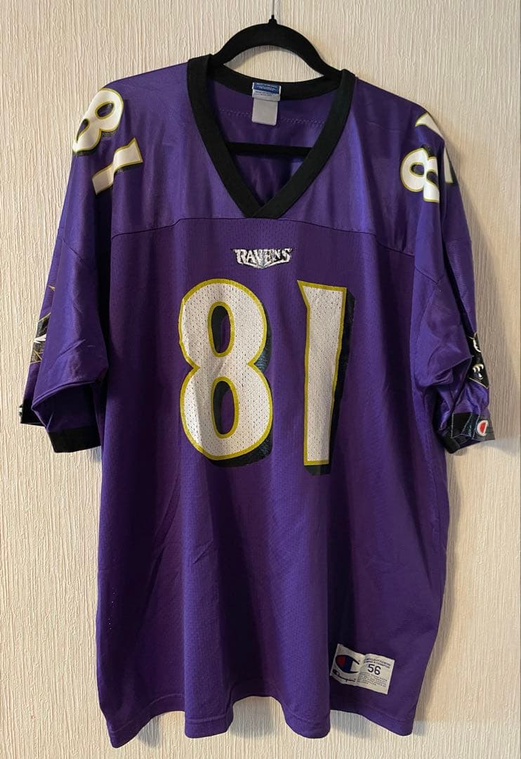 NFL チャンピオン　メンズ　ゲームシャツ　レイブンス　ジャクソン　ジャージー