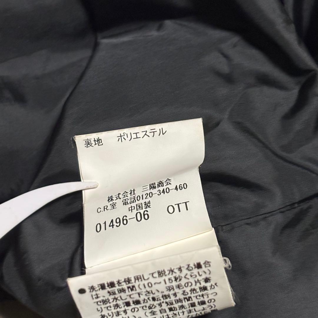 バーバリーロンドン　ステンカラーコート　黒　XL ダウンライナー　ノバチェック