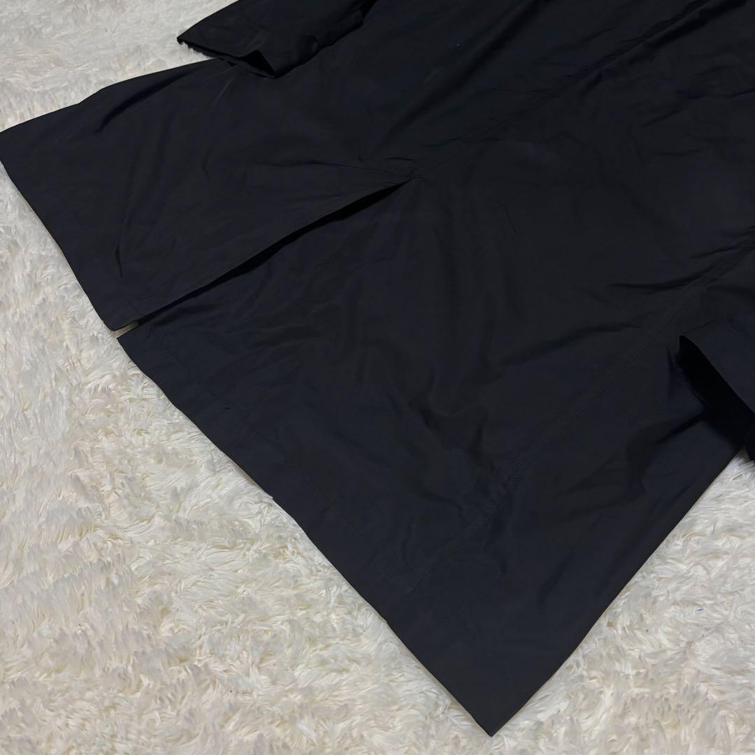 バーバリーロンドン　ステンカラーコート　黒　XL ダウンライナー　ノバチェック