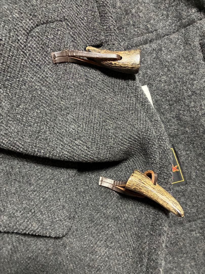 キ*チ様 moorbrook生地 ウールヘリンボーンダッフルコート グレー　着画