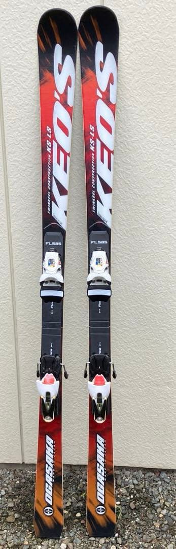 OGASAKA ケオッズLS 165 スキー板　ビンディング付