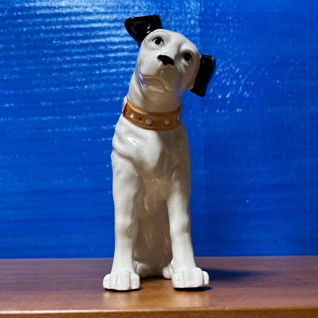 昭和レトロ・非売品】 ビクター ニッパー犬 陶器置物 ③ - メルカリ