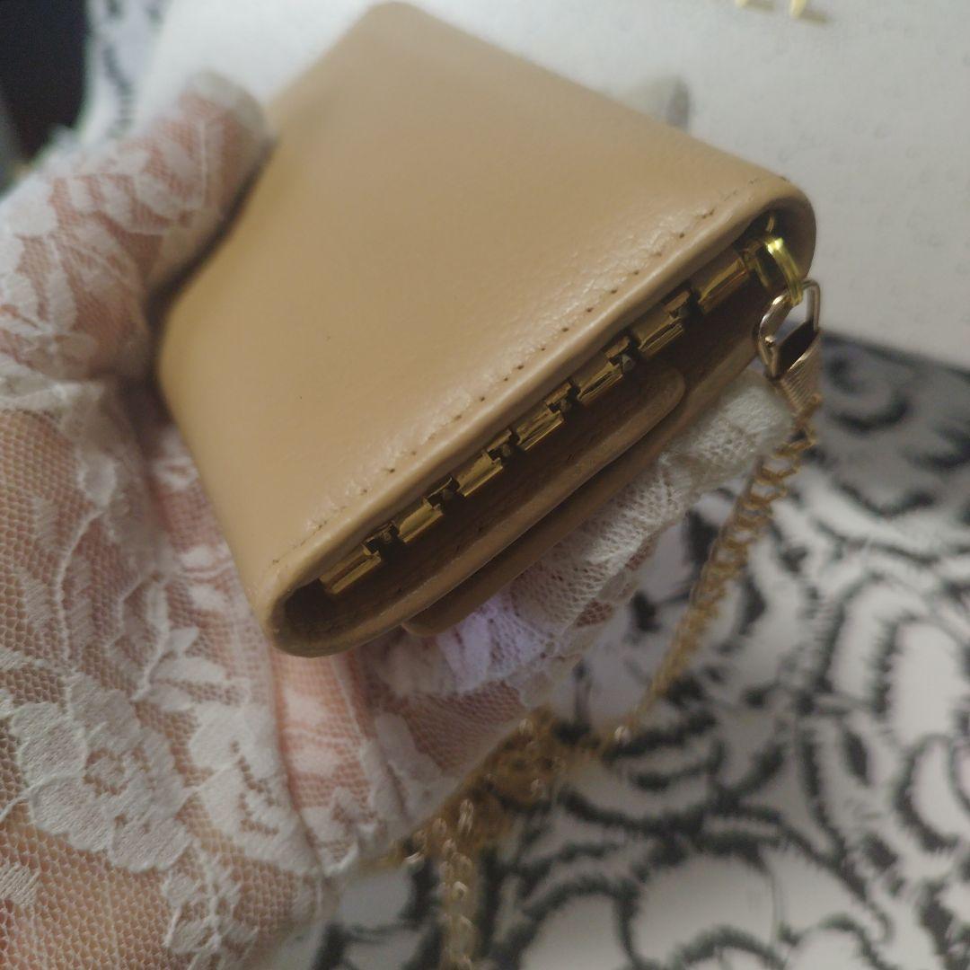 シャネルカメリア　キーケース　カード　斜め掛け