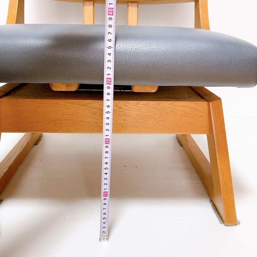 【良品】maruni 木製　ダイニングチェア　マルニ 回転チェア ロッキン　椅子