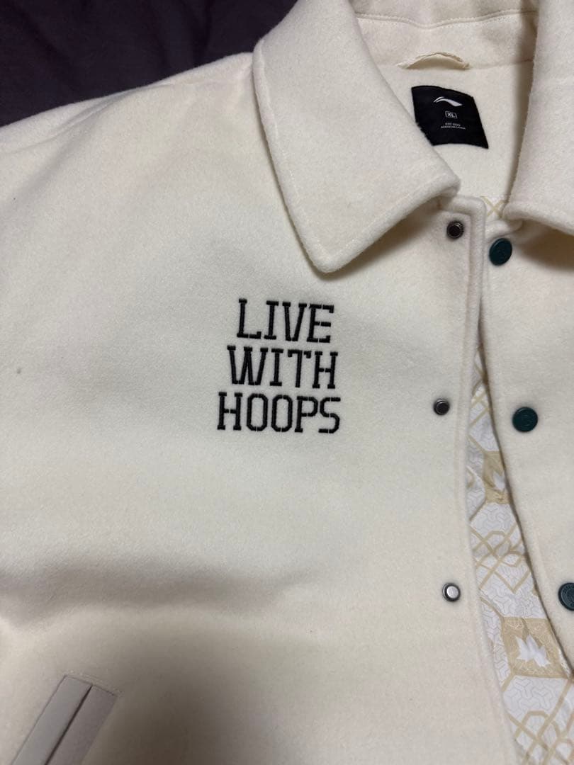 ホワイト ジャケット LIVE WITH HOOPS 南家