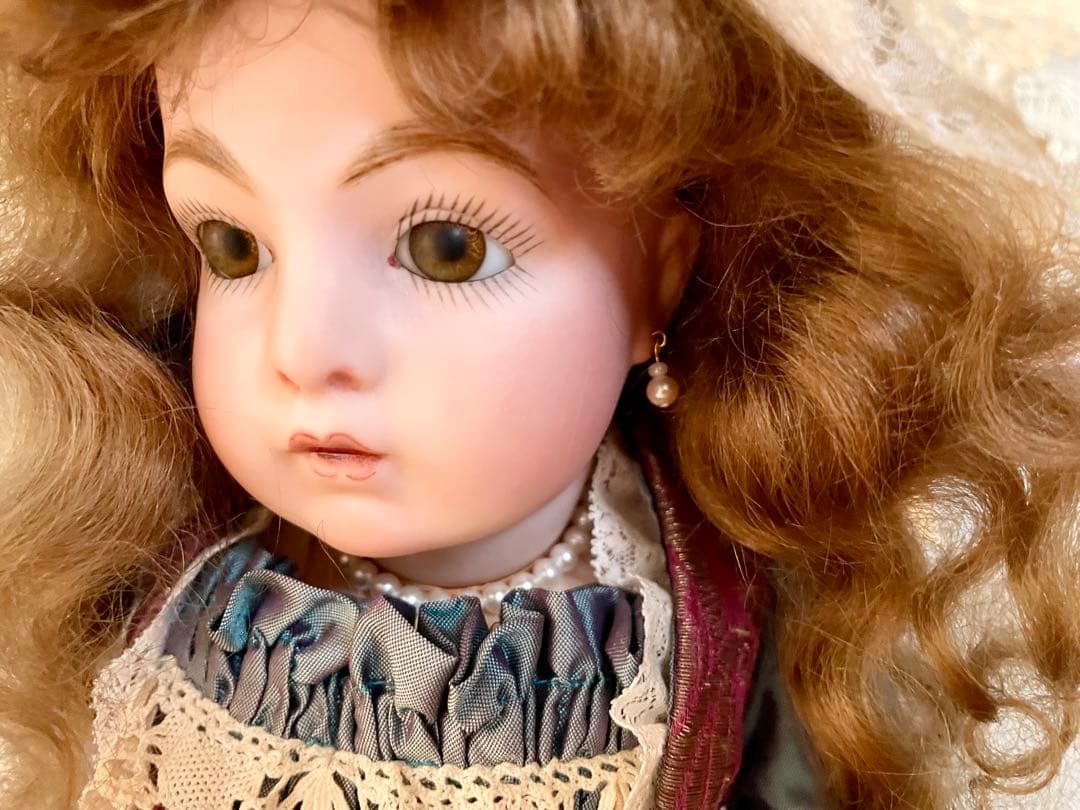 ビスクドール ブリュ リプロ ハンドメイド アンティーク ドレス