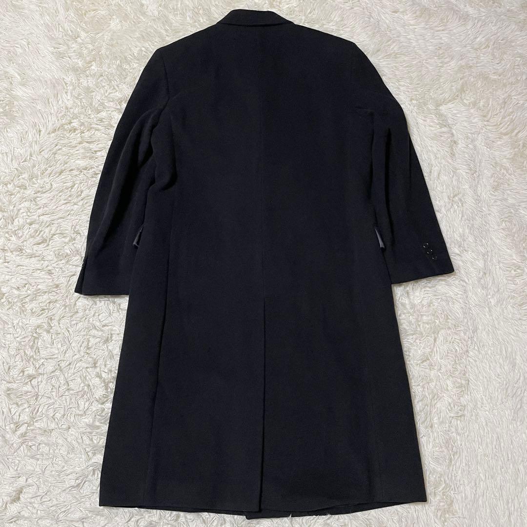 【美品】yumi katsura アンゴラ ダブルチェスターコート ブラック L