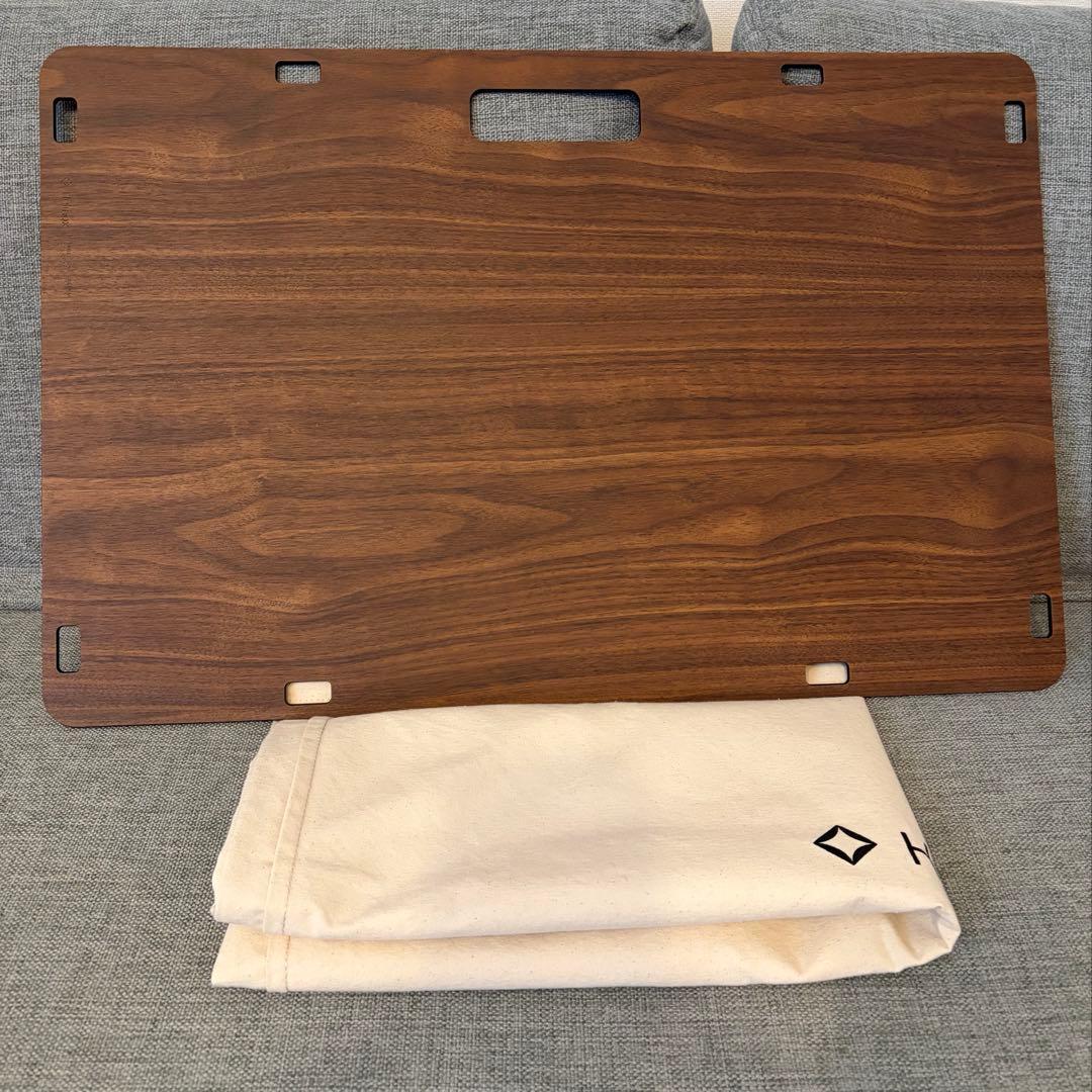 ヘリノックス ソリッドトップホーム／ウォールナット／天板のみ 収納袋付き