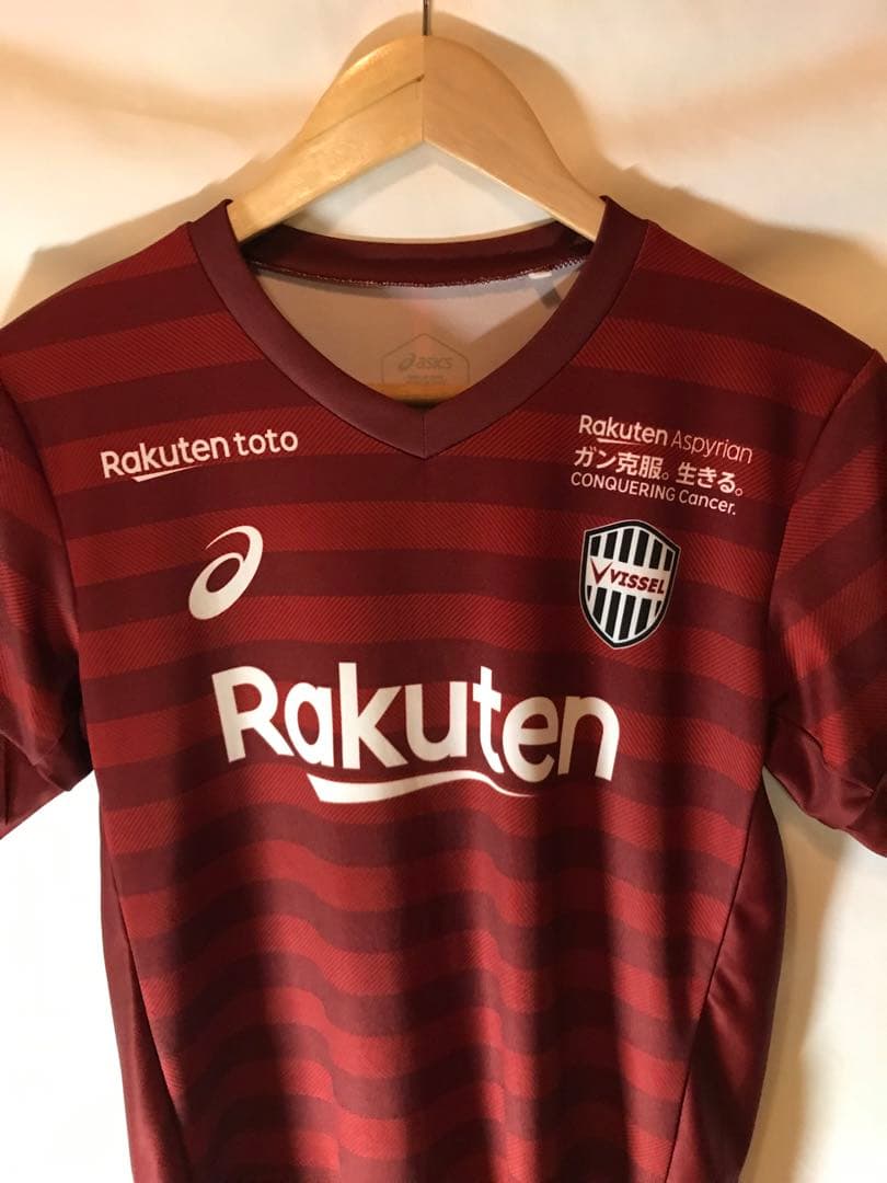 正規品asics ヴィッセル神戸「8」アンドレス・イニエスタ 半袖Sユニフォーム