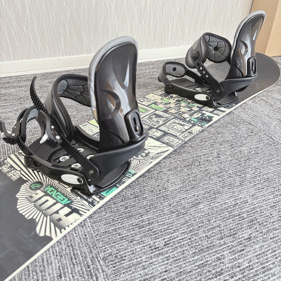 74超豪華❗️RIDE/ライド メンズスノーボードセット★スノボ147cm+ビン付