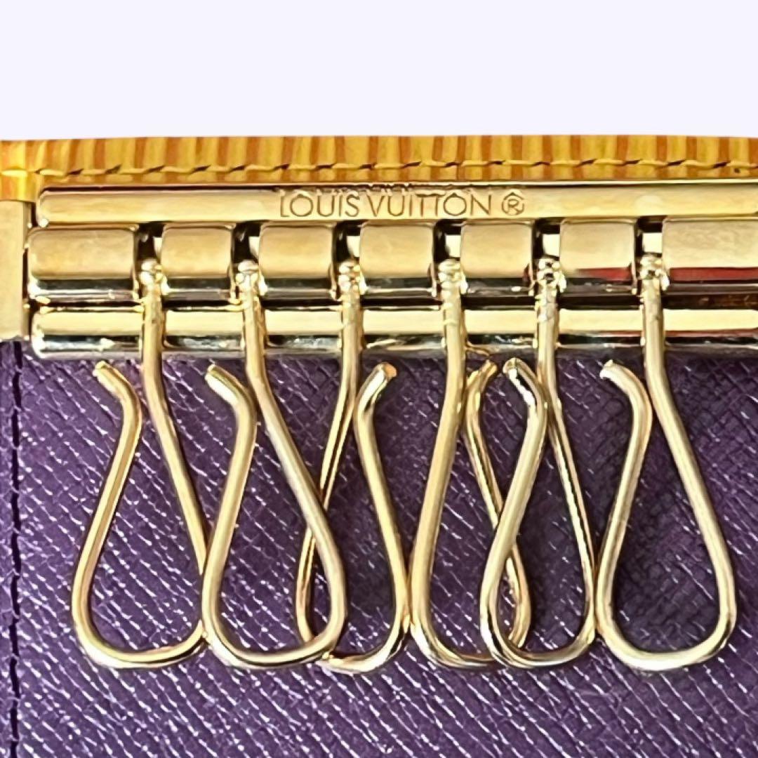 美品 ルイヴィトン エピ ミュルティクレ6 キーケース イエロー ユニセックス