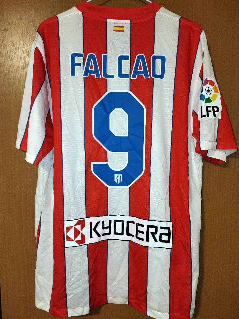 アトレティコマドリード 11/12 ホーム ＃9 ファルカオ Lサイズ 選手仕様