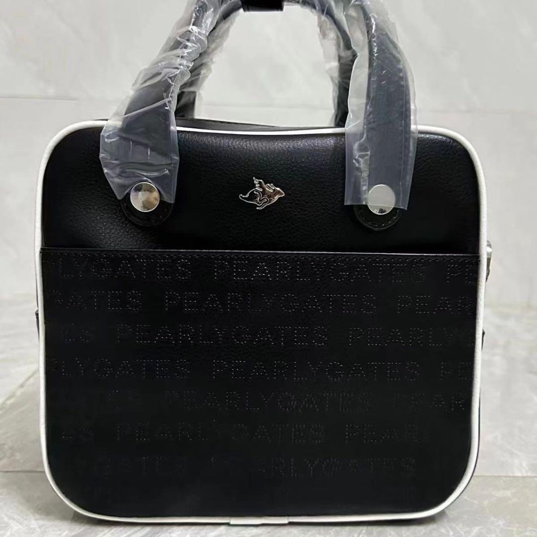 PEARLY GATES スマイリーフェイスキャディバッグ ブラック