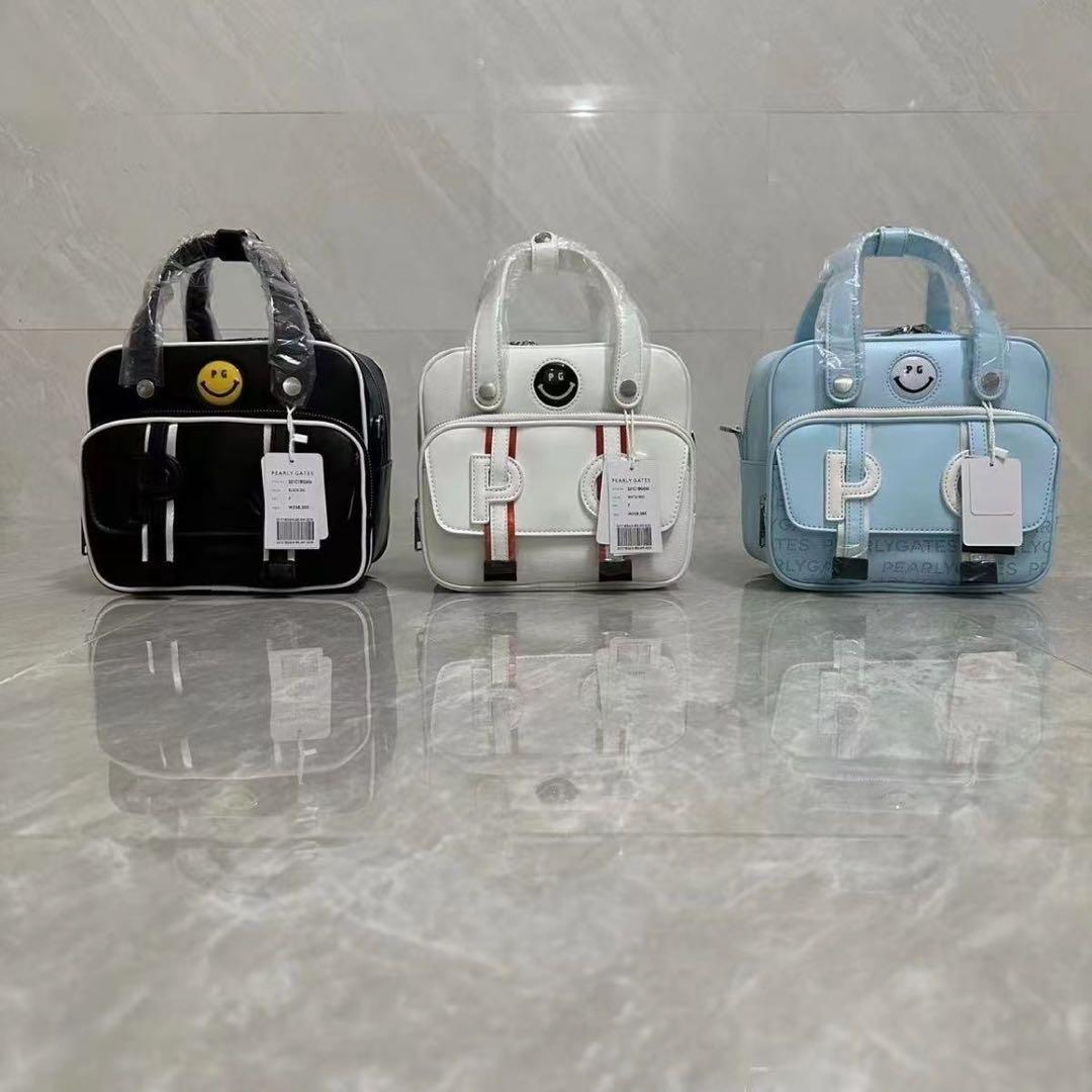 PEARLY GATES スマイリーフェイスキャディバッグ ブラック