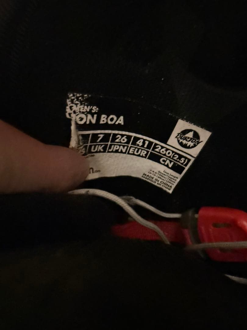 BURTON ION スノーボードブーツ カモラフ 迷彩 26.0cm