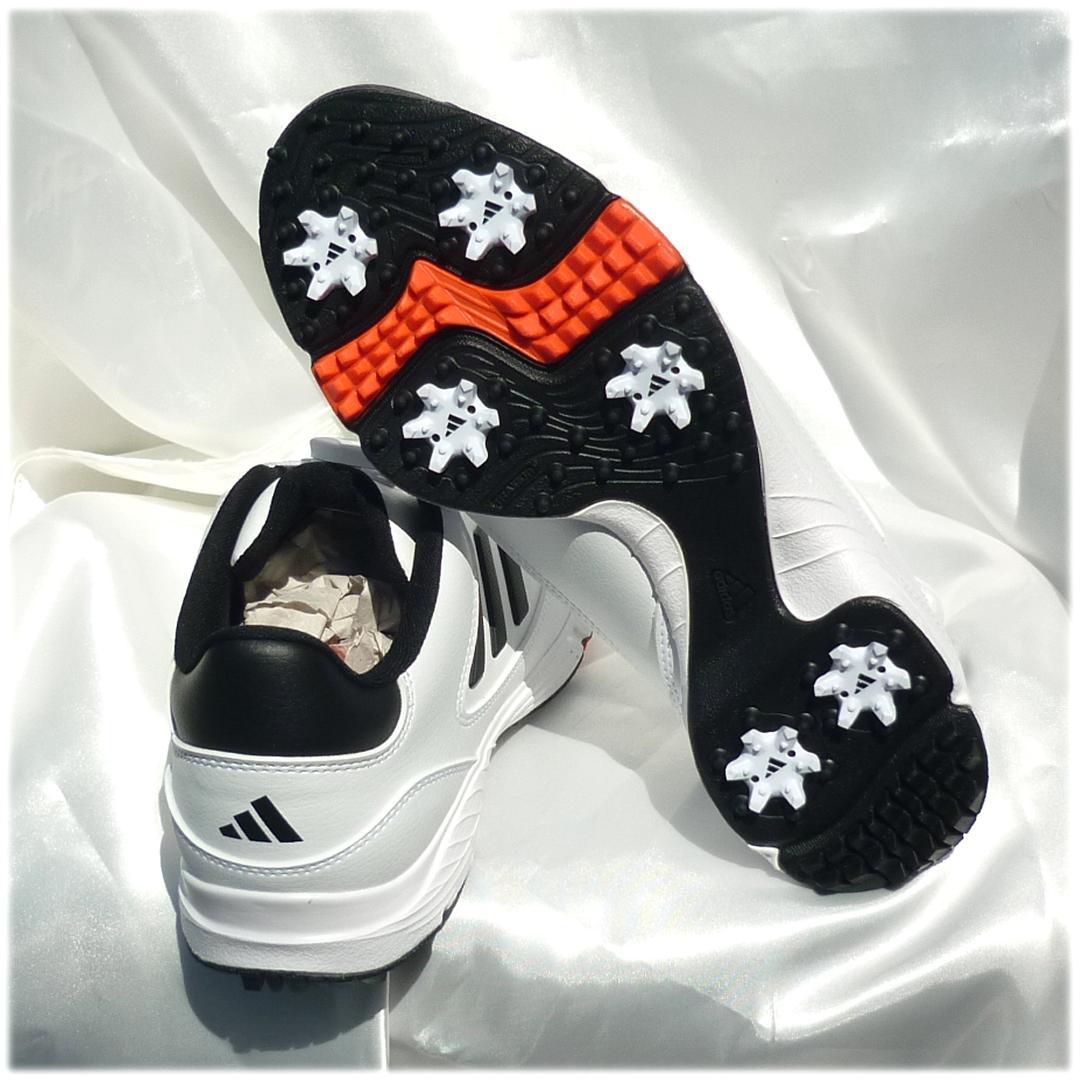 新品26cmアディダスゴルフシューズ 白BOA 24 ダイヤル式 ソフトスパイク