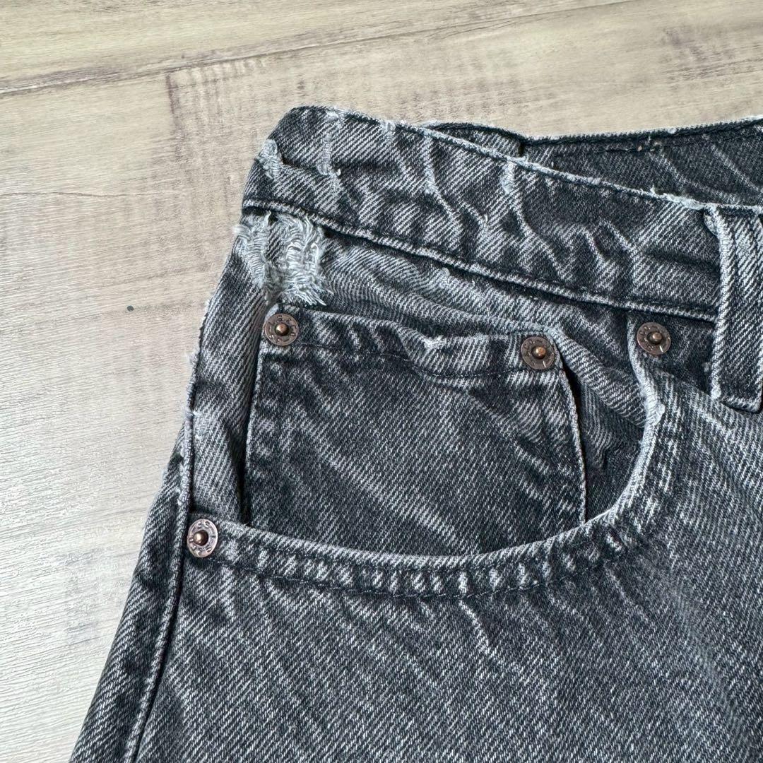 90sUSA製Levi's560後染めブラックデニムW32リーバイスアメリカ古着