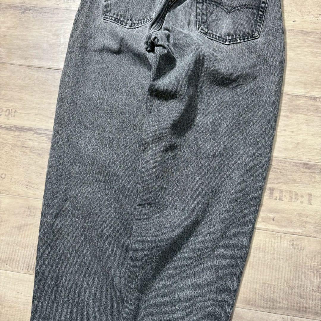 90sUSA製Levi's560後染めブラックデニムW32リーバイスアメリカ古着