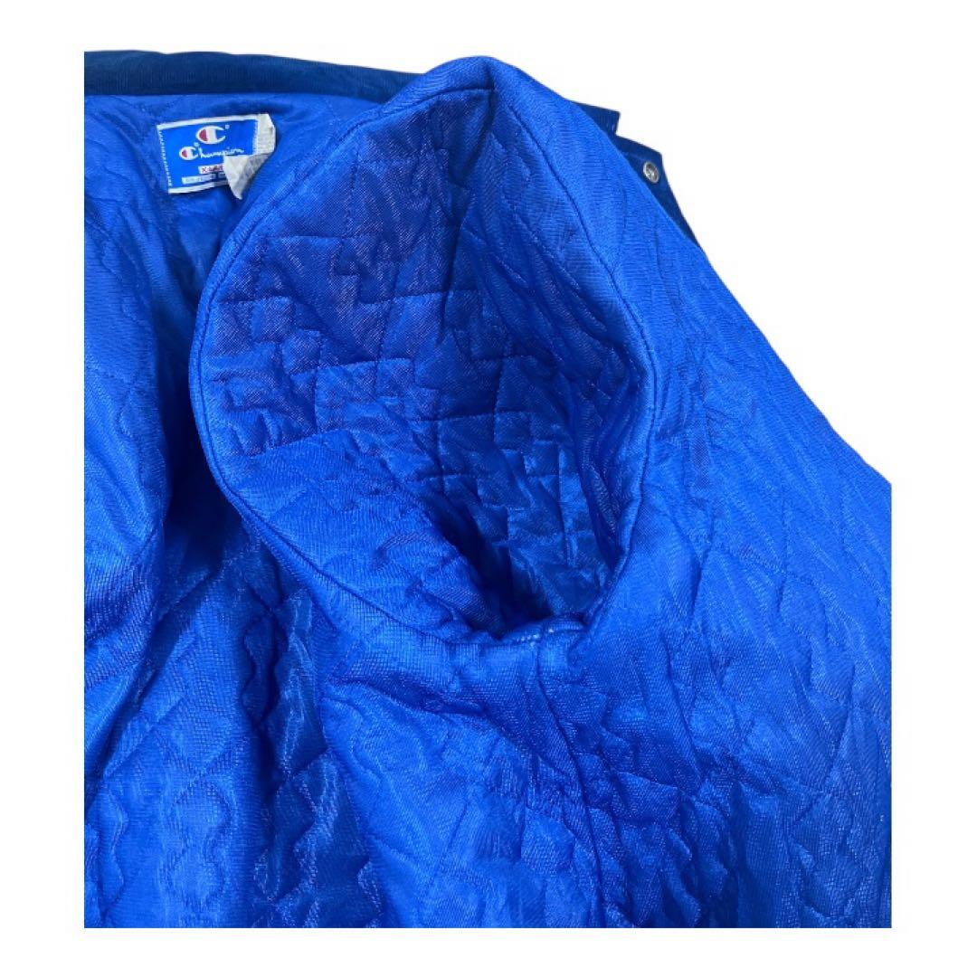 USA製Champion コーデュロイスタジャン サイズXL ブルー アメカジ