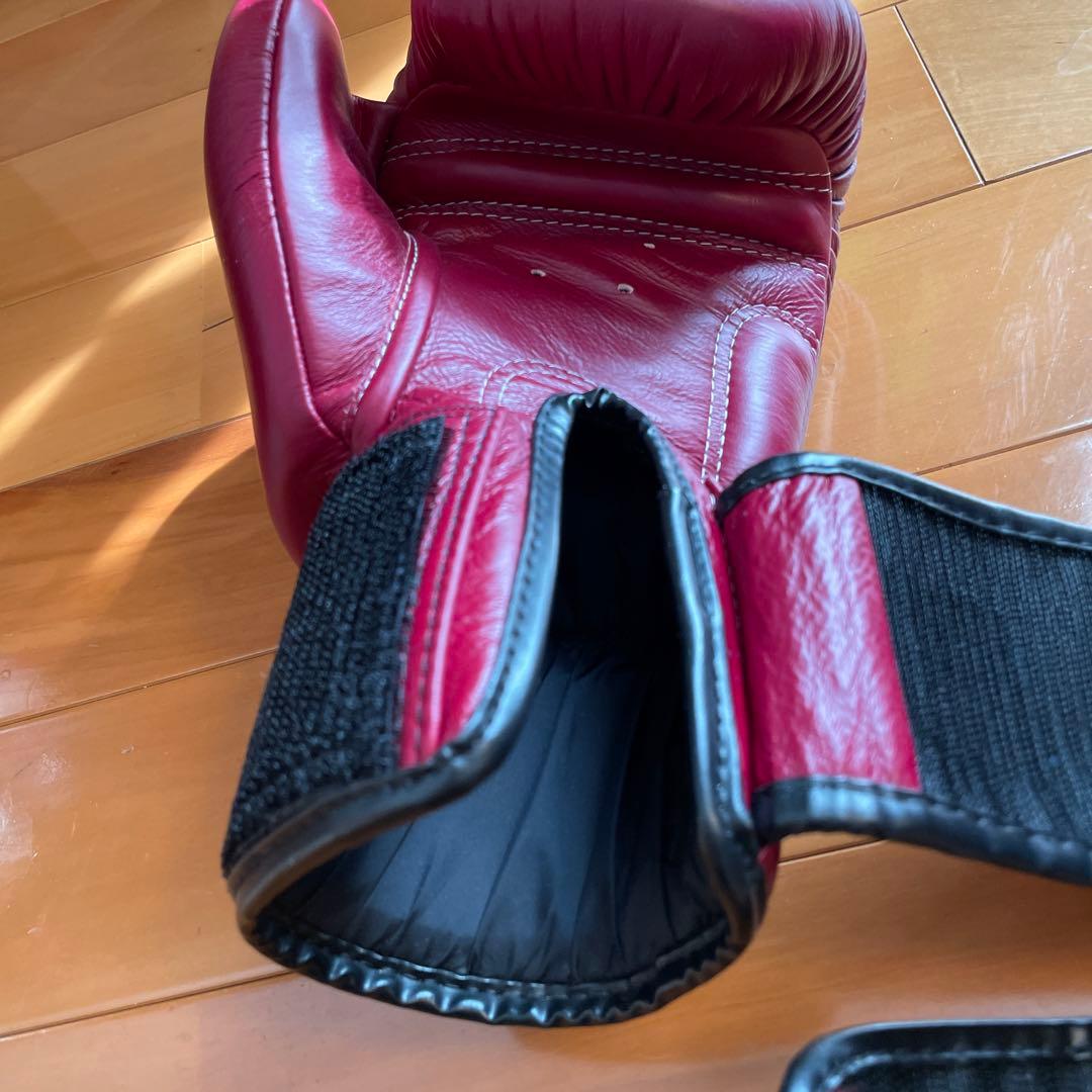 TWINS 本革 ボクシング グローブ 8オンス ワインレッド