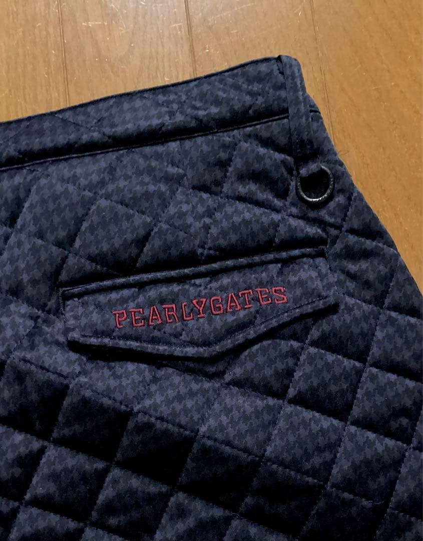 一*ん様 パーリーゲイツ千鳥格子キルティング中綿パンツ6（84〜88）