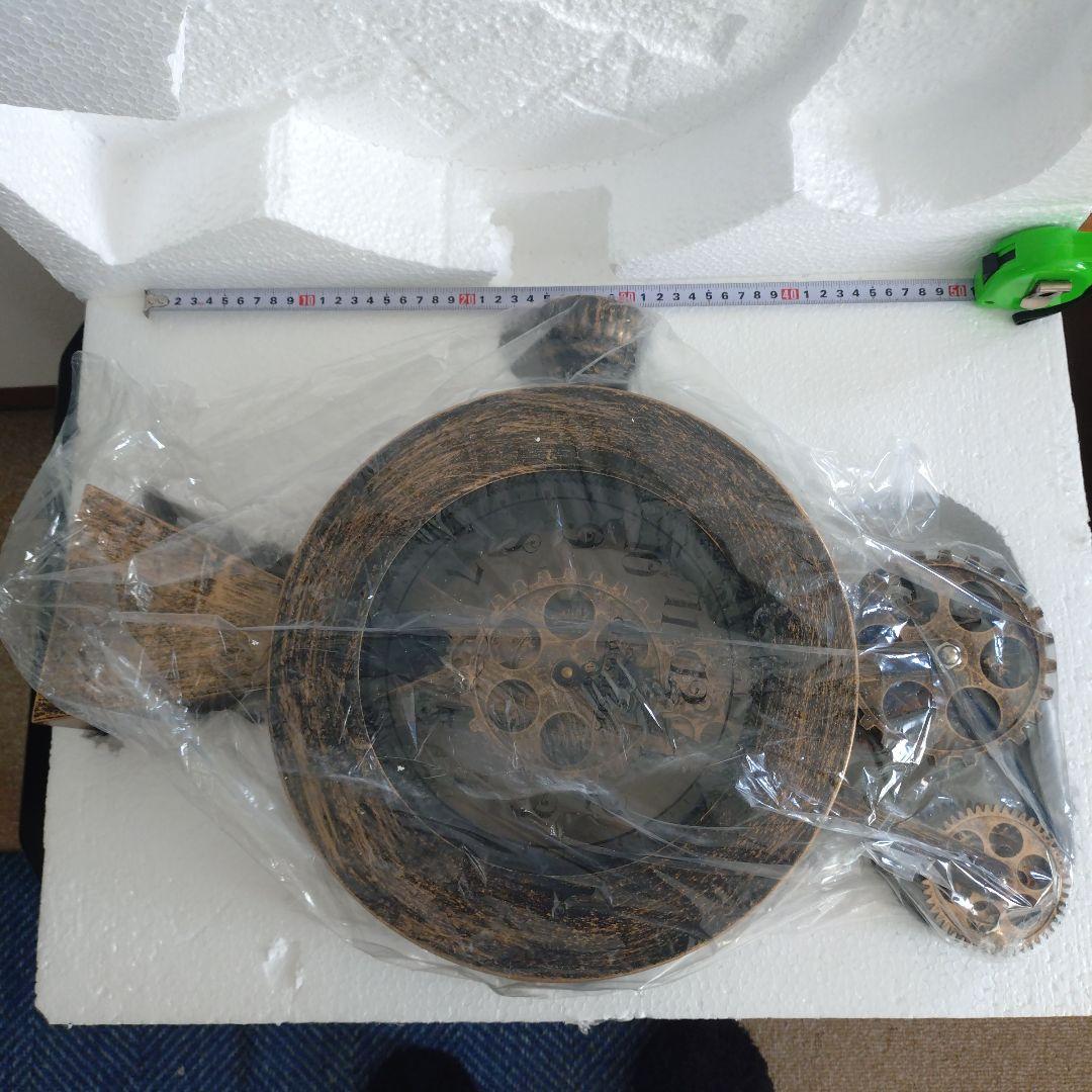 アンティーク風　ギア時計