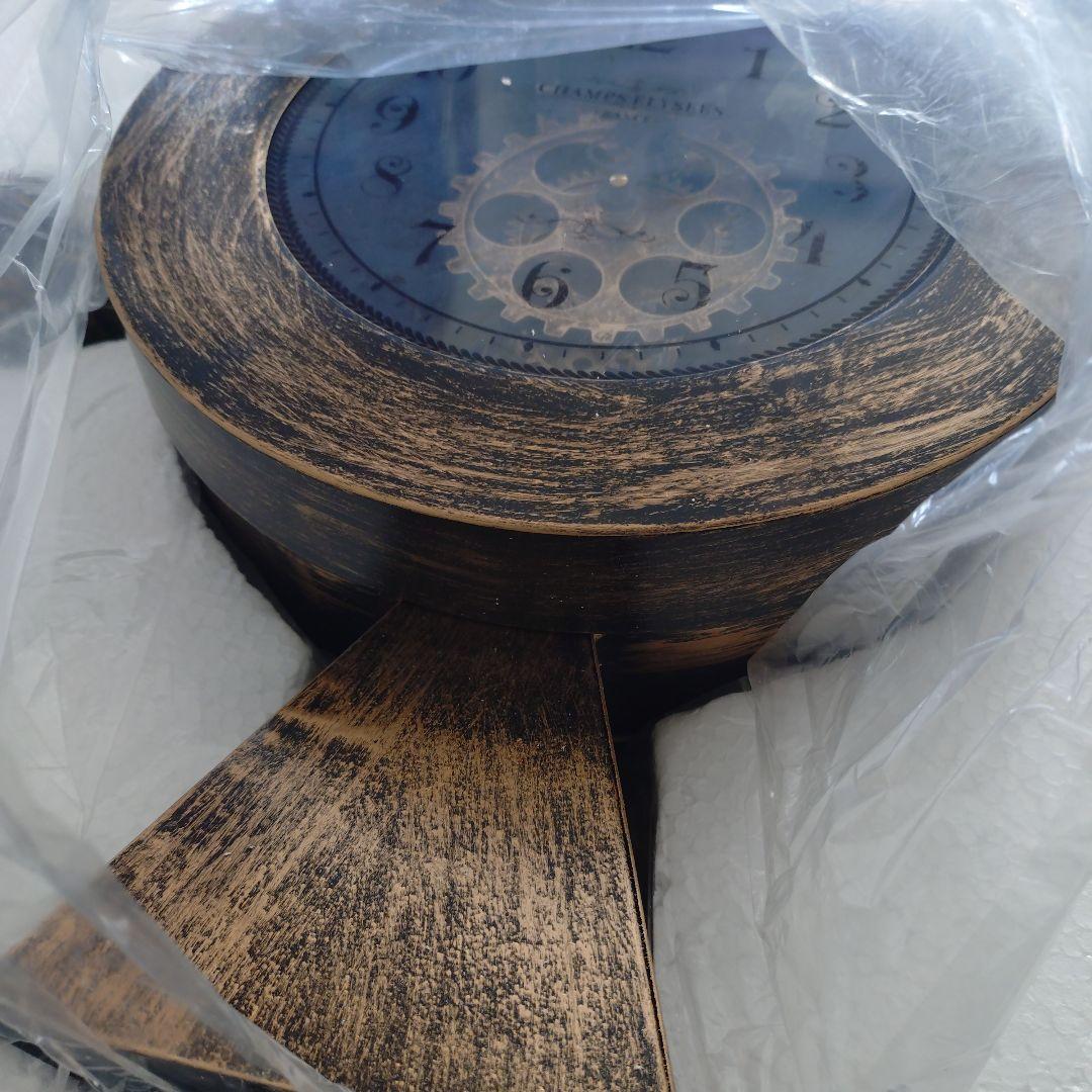 アンティーク風　ギア時計