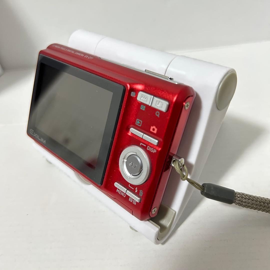 【美品】CASIO EXILIM EX-Z77 コンデジ レッド BT充電器