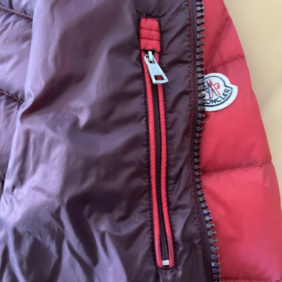 モンクレール 赤 ダウン レッド フード無し - メルカリ