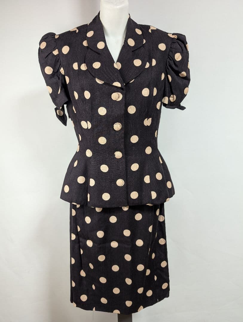 John Galliano ジョン・ガリアーノ とても可愛いドット柄スーツ
