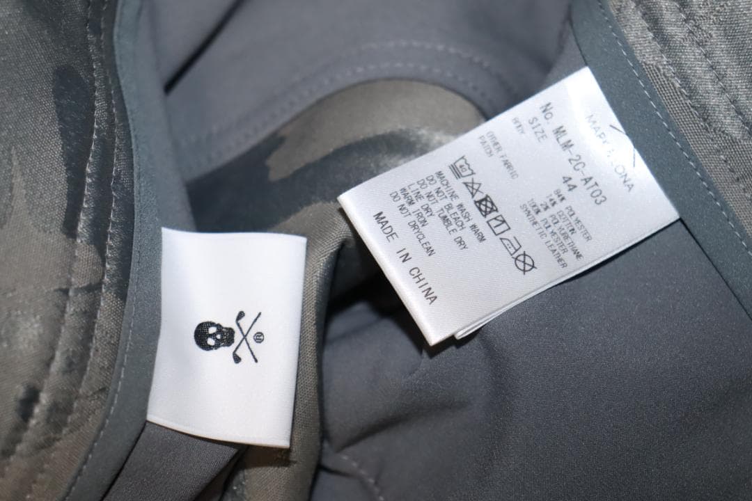 新品 MARK & LONA カモフラストレッチジャカード ゴルフパンツ 44Ⓗ