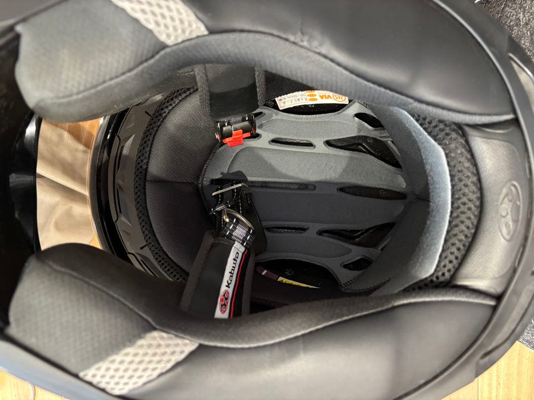 KABUTO フルフェイスヘルメット ブラック/レッド　Ｌサイズ