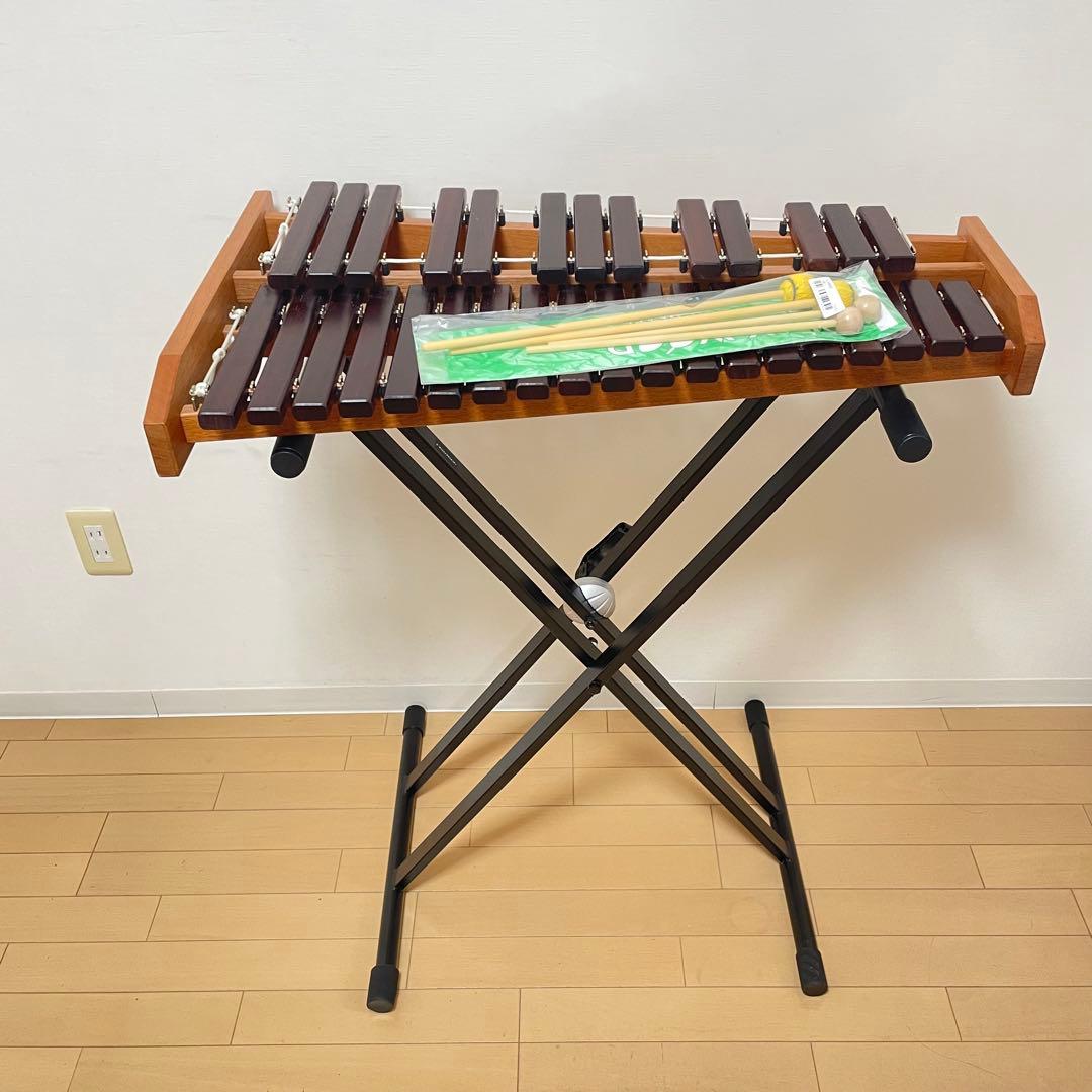 ★美品★ KOROGI こおろぎ 卓上木琴 ECO32 スタンド マレット付き！