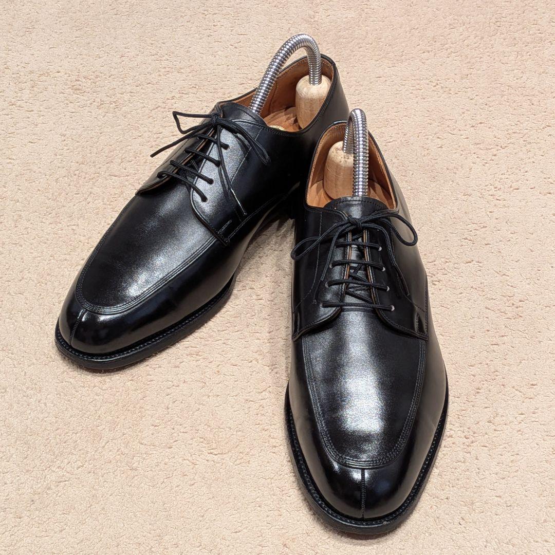 【美品】SCOTCH GRAIN 4019/4E/幅広 Uチップ 23.5 黒