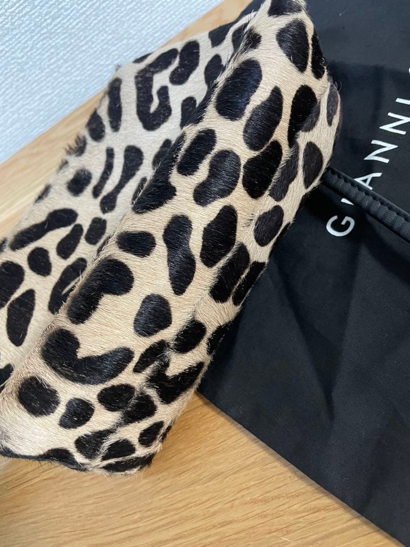 GIANNI CHIARINI ジャンニキアリーニ レオパード ハンドバッグ - メルカリ