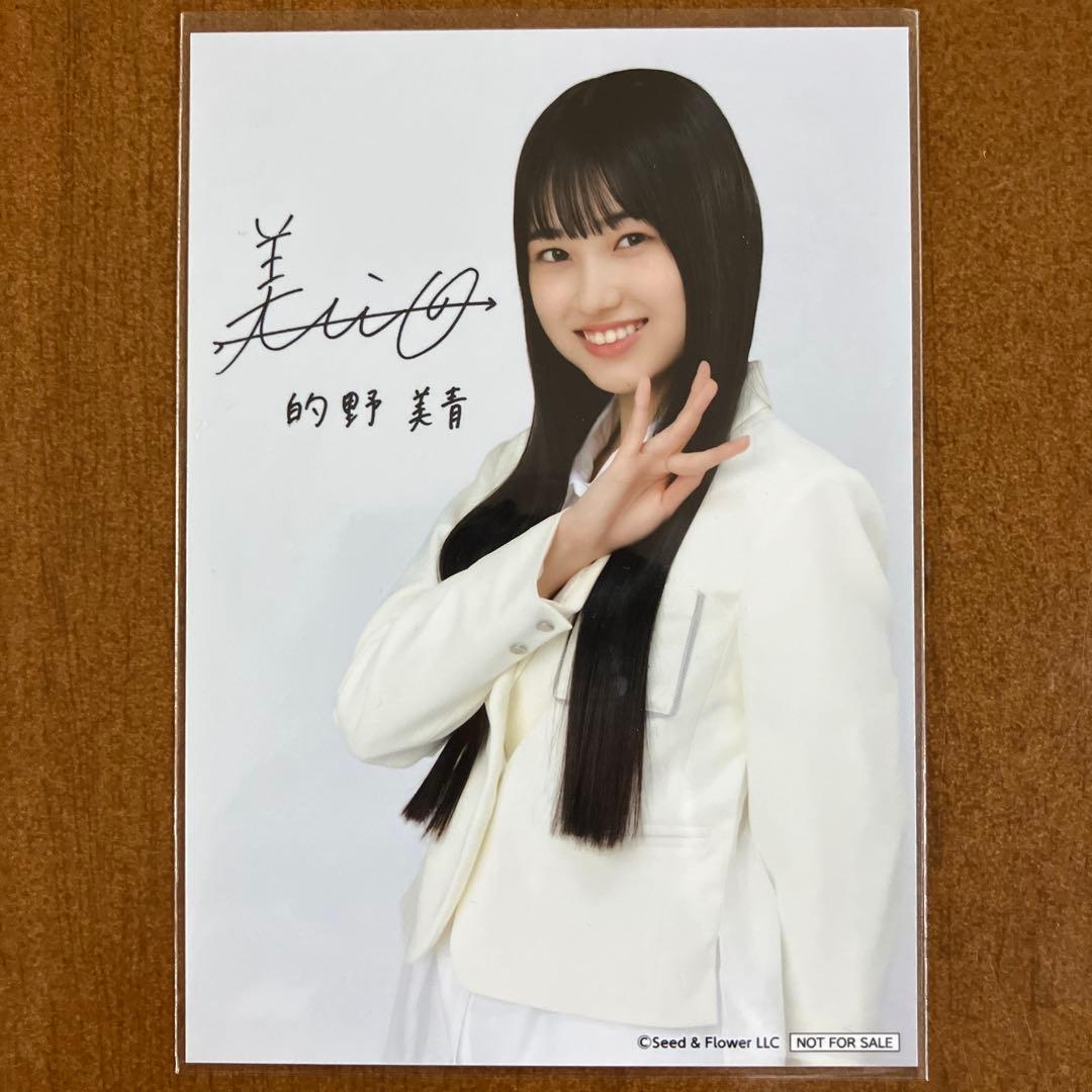 的野美青　サイン入り　生写真