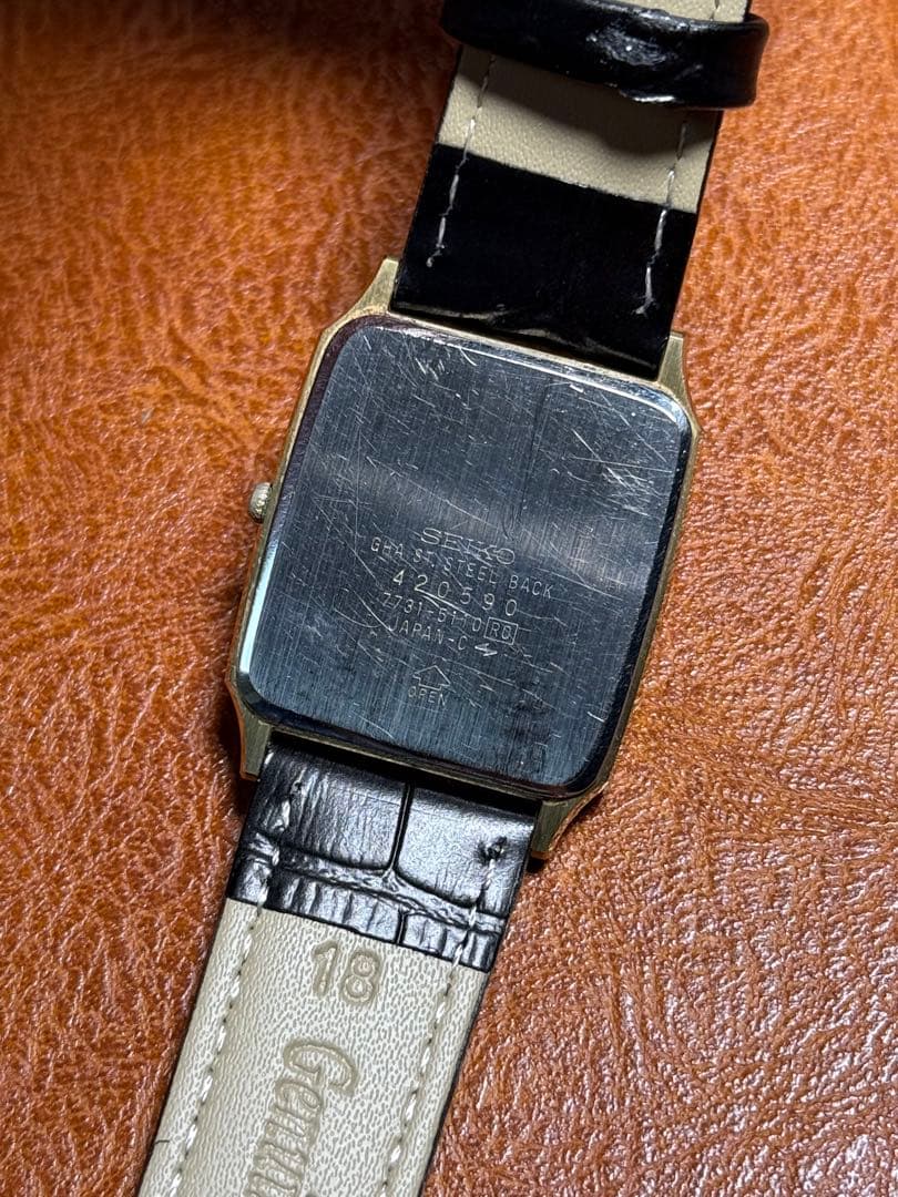 A139 希少 稼動品 SEIKO DOLCE スクエア型 80年代ヴィンテージ - メルカリ