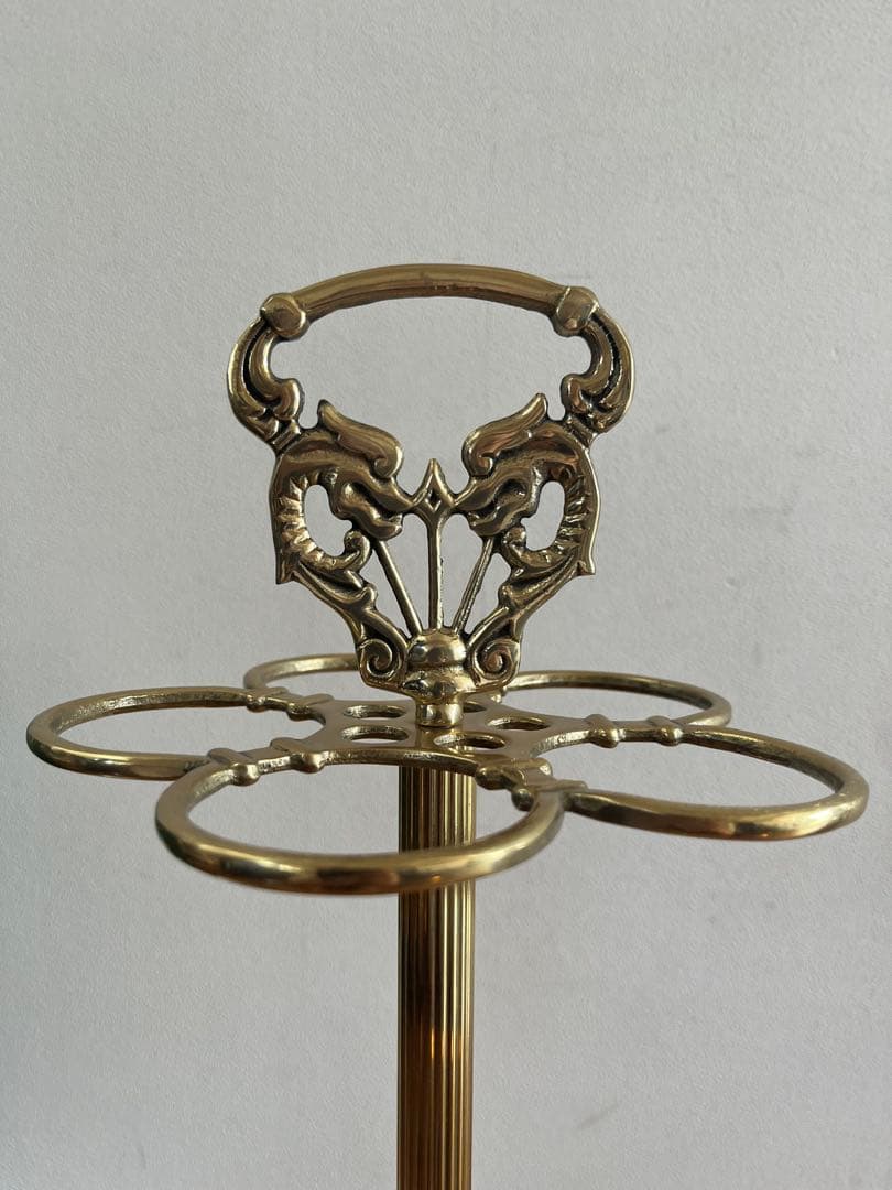 アンティーク調　傘立て　真鍮　モダン　イタリア　アンブレラスタンド　ビクトリアン