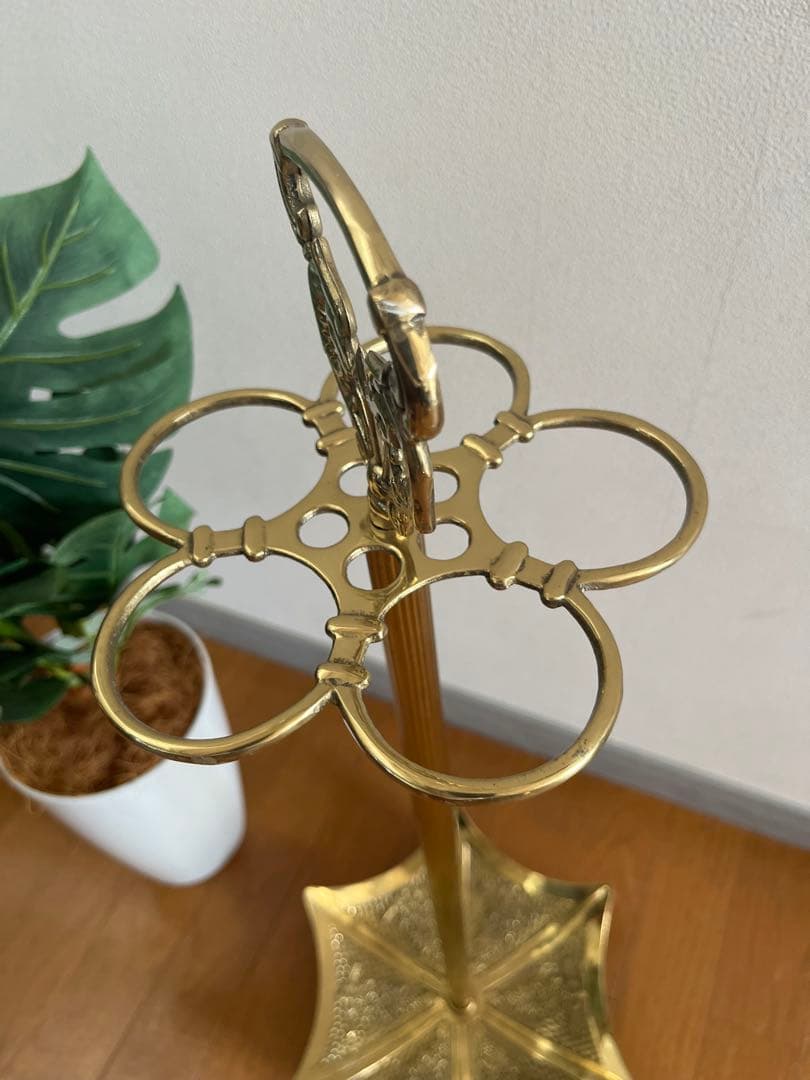 アンティーク調　傘立て　真鍮　モダン　イタリア　アンブレラスタンド　ビクトリアン