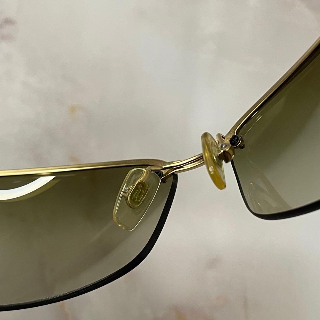 VERSACE HYDE 着用 リムレス サングラス ケース付き