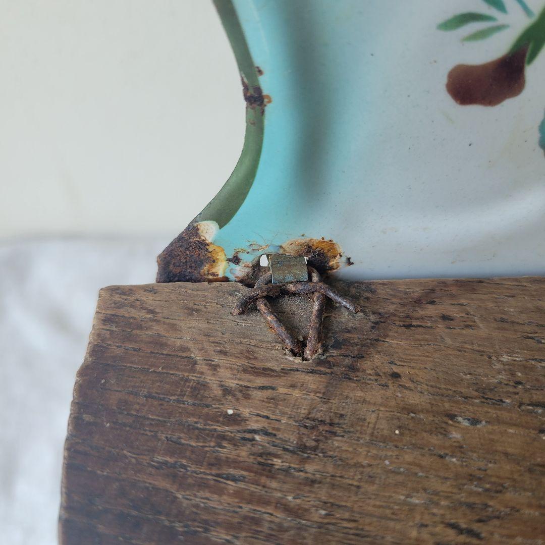 フランス　アンティーク　ホーロー　sel缶　JAPY